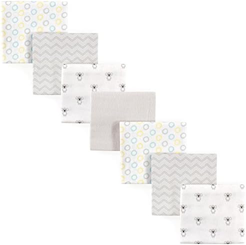 Luvable Friends Unisex Baby Cotton Flannel Receiving Blankets, Koala 7-Pack by Luvable+Friends