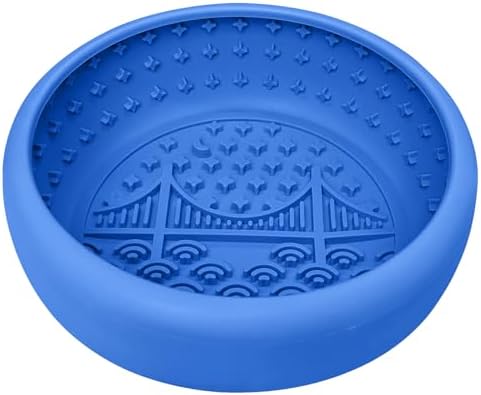 Dog Lick Bowl, BPA Free Silicone Slow Feeder Licking Mat by QUWOU