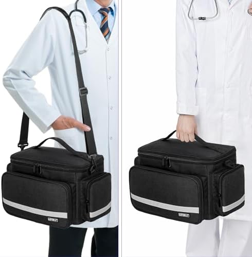 LEFOR·Z Small Medical Bag, First Aid Bag Empty, Home Health Nurse Storage - Image 6