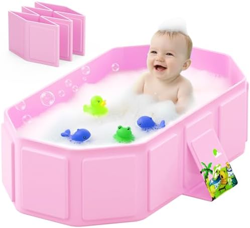 Collapsible Baby Bathtub, Toddler Bathtub by Unknown