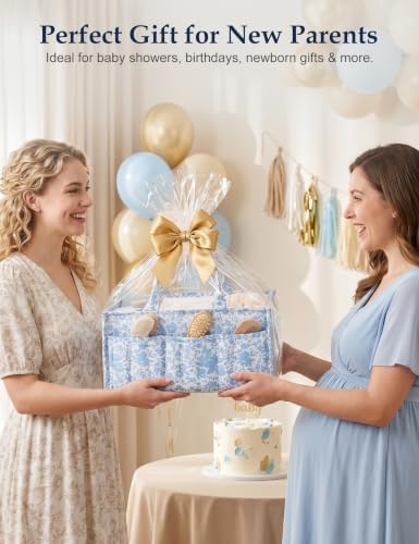 Quilted Diaper Caddy Organizer - Image 7