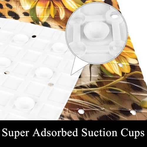 Non Slip Bathtub and Shower Mat 26.8x15.1 inch, Bath Mat - Image 3