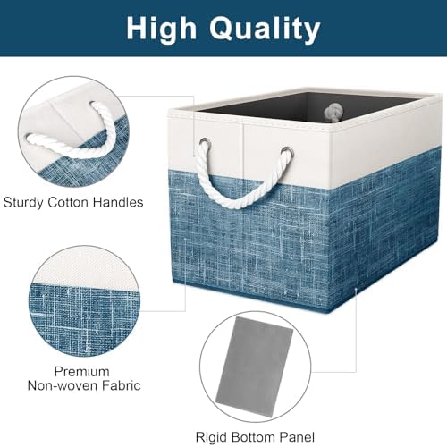Fab totes Storage Bins 3-Pack, Foldable Storage Baskets - Image 2