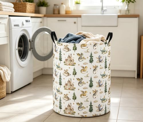 Baby Laundry Basket Baby Nursery Hamper Kids Laundry Basket Toy Storage Bin - Image 2
