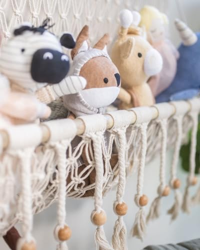 Crane Baby Willow Macrame Hanging Storage Bin, Bohemian-Style Storage Bin - Image 5