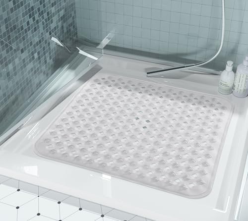 Yimobra Square Shower Mat Non Slip, Super Strong Suction Cups, Machine Washable - Image 7