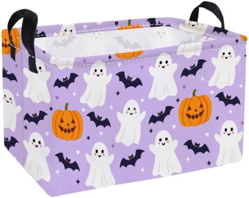 Essme Rectangular Halloween Baskets, Ghost Storage Box, Cute Basket by ESSME