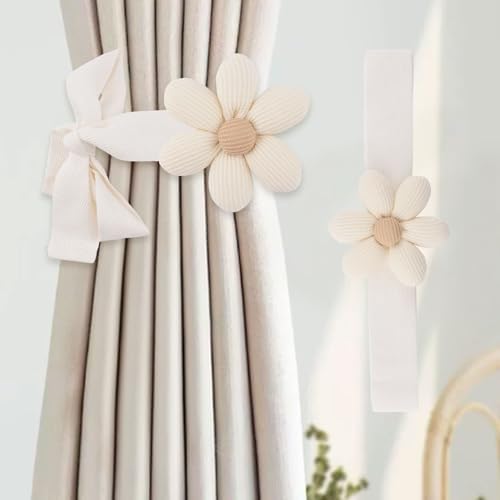 Sunflower Curtain Tieback 4Pcs Window Drape Rope Holdbacks - Image 3