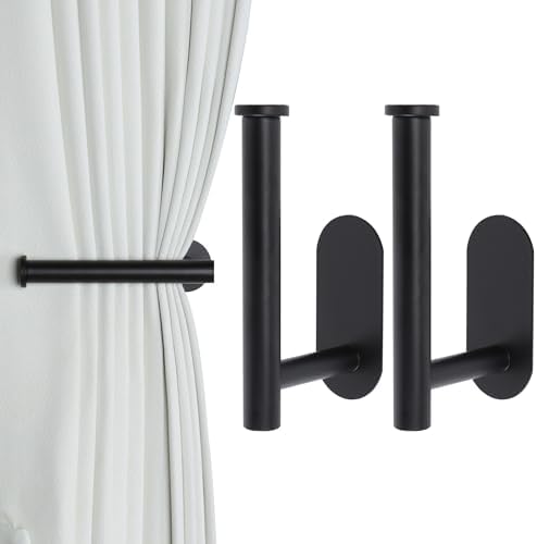 Groleca Adhesive Curtain Holdbacks Curtain Tie Backs, 2 Pack by GROLECA