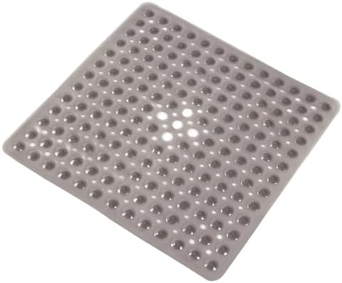 Anti-Slip Bathtub Shower Mat 21×21 Inch Clear Gray by ERASILKEN-X