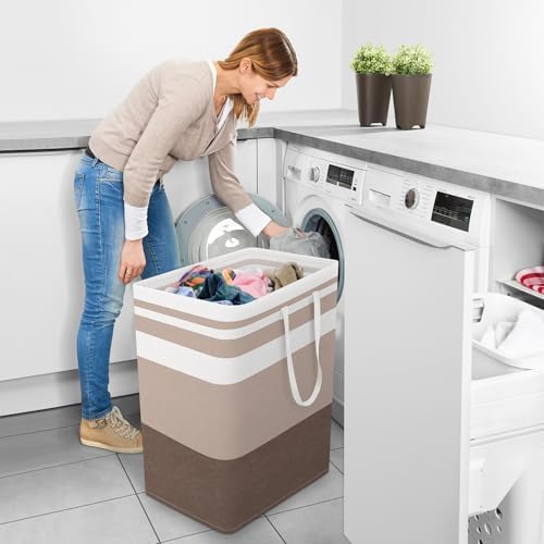 StorageRight Laundry Basket Hamper, 100L Collapsible Clothes Storage - Image 6