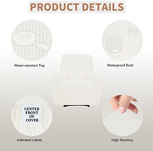 Easy-Going 100% Waterproof Recliner Chair Cover，1-Piece Recliner Slipcover - Image 3