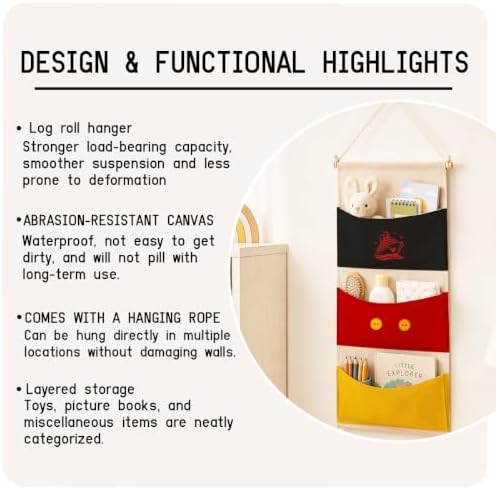 3-Pocket Hanging Wall Organizer, Cute Cruise Theme - Image 7