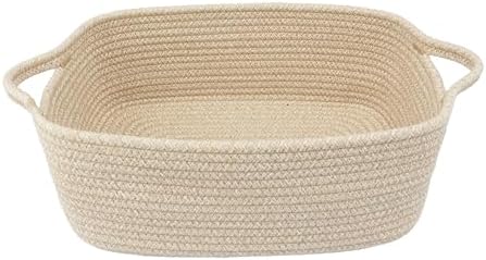 XUANGUO Medium Woven Cotton Rope Storage Basket by XUANGUO