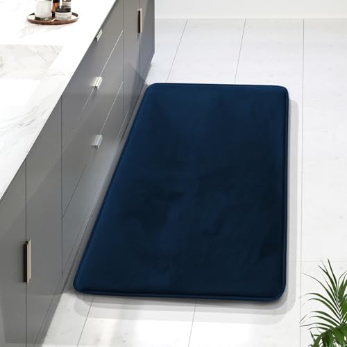 Clara Clark Bathroom Rugs, Velvet Memory Foam Bath Mat, Non-Slip Bath Rugs by ClaraClark