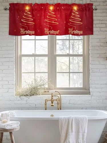 Vandarllin Christmas Tree Kitchen Curtains Valances - Image 6