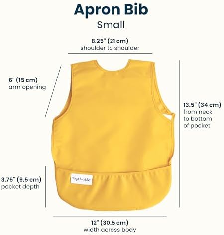 Tiny Twinkle Mess Proof Baby Bibs | 2 Pack Waterproof Toddler Bib - Image 6