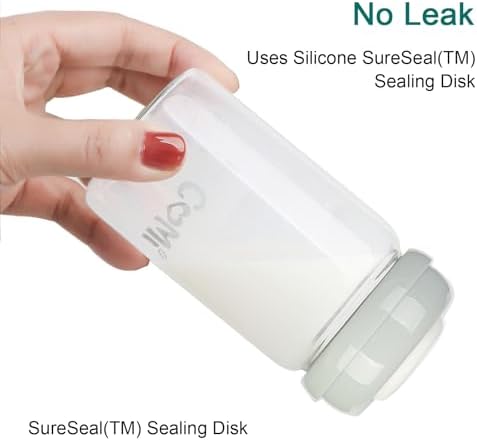 COMI Wide Neck Glass Breastmilk Collection n Storage Bottle, 8oz - Image 5