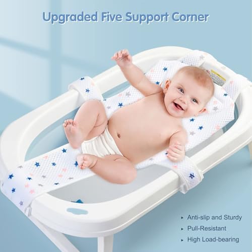 Colorlife Baby Bath Seat Support Net Infant Bathing Seat Support Mat, - Image 2