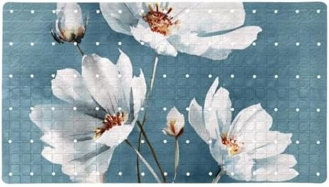 Bath Tub Shower Mat, Washable Bathtub Floor Mats, Suction Cups and Drain Holes by Anna+Cowper