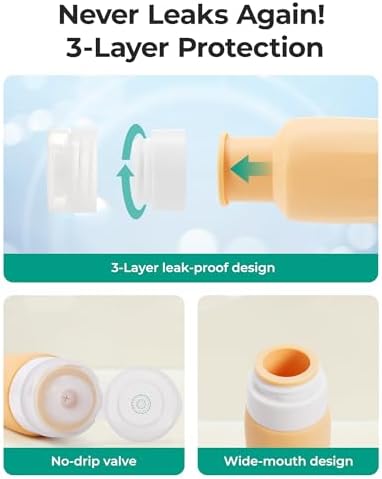 BAGSMART 18 Pack TSA Approved Travel Bottles - Image 4
