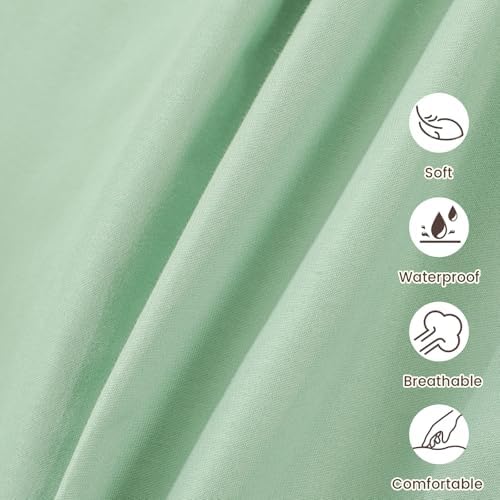 david's kids Waterproof Mini Crib Sheets, 2 Pack Soft Breathable Mini Crib - Image 6
