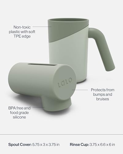 Lalo Bathtime Essentials Kit, Knee & Elbow Saver, Rinse Cup, & Spout Cover - Image 4