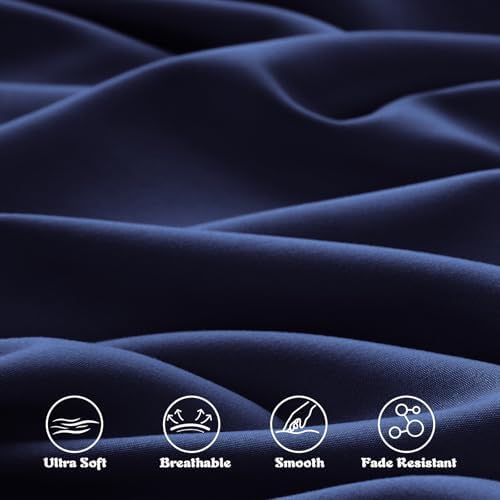 KKJIAF 3 Piece Navy Blue Toddler Sheet Set - Image 7