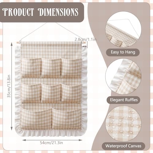 Amyhill Gingham Wall Hanging Organizer - Image 2