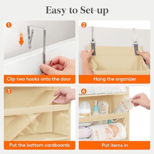 Lifewit 1 Pack Over the Door Organizer, 5 Section Hanging Storage - Image 7