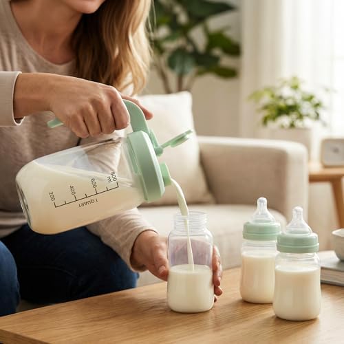 Breast Milk Pitcher 32 OZ, Heat & Cold Resistant, Sudden Temperature Safe - Image 3