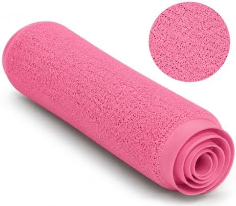 Home Expressions Non Slip with Suction Cups Loofah Bathmat 27"x15" & 29.5"X16.9" - Image 2