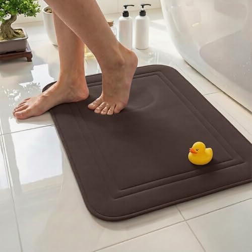 ITSOFT Memory Foam Bath Mat 24x16, Non Slip, Machine Washable, Quick Dry & by ITSOFT