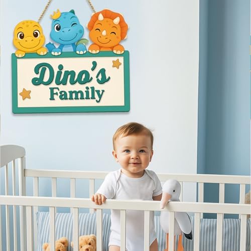 Personalized Dinosaur Nursery Wall Decor - Image 5