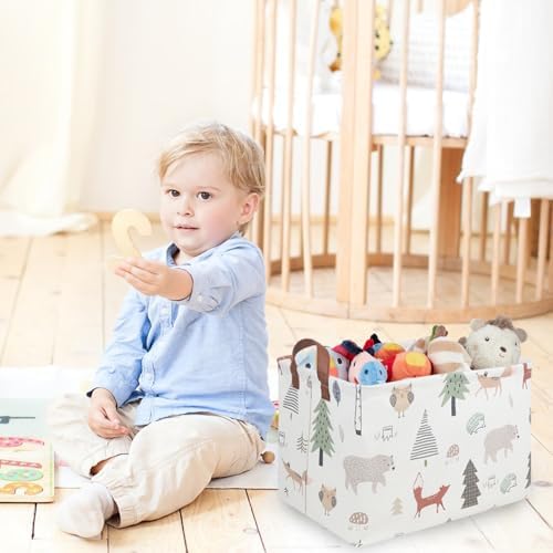 FXOLCSHE Rectangular Animals Basket, Waterproof Storage Bin - Image 2