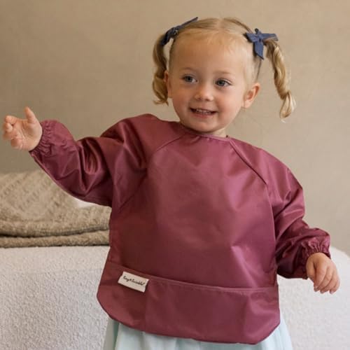 Tiny Twinkle Long Sleeve Bib for Babies & Toddlers | 2-Pack Waterproof Smock - Image 2