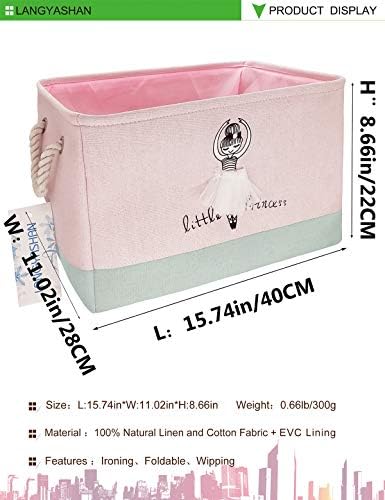 Rectangular Thick Pink Storage Bin Household - Image 2