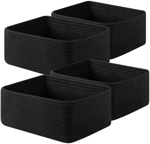 OIAHOMY 4 Pack 14.17 * 11.02 * 6.3IN Storage Baskets by MasterofSpaceOptimization