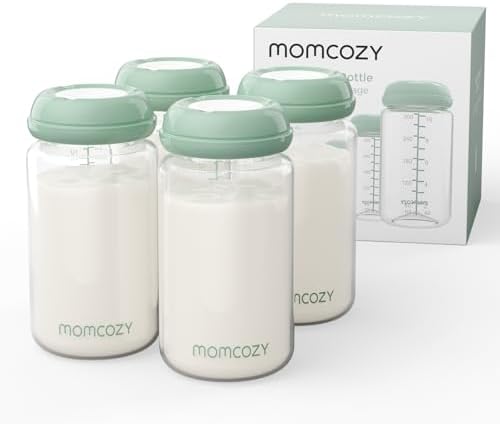 Momcozy Natural Baby Bottles, BPA Free Breast Milk Container by MomcozyOfficialStore