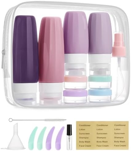 BAGSMART 18 Pack TSA Approved Travel Bottles by BAGSMART