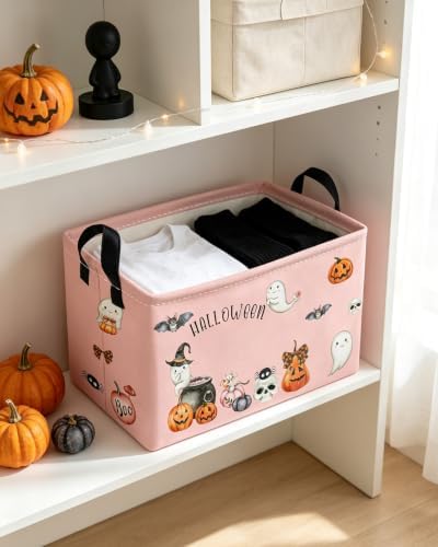 Essme Rectangular Halloween Baskets, Ghost Storage Box, Cute Basket - Image 6