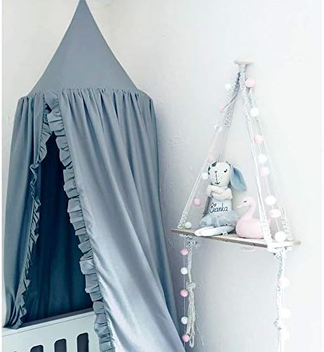 Bed Canopy with Frills Reading Nook Game Tent - Image 4