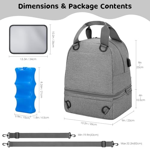 OCKLILY Breast Pump Bag Cooler Backpack — Large Insulated Milk Storage - Image 6
