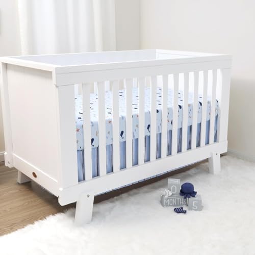 The Peanutshell 3 Piece Nautical Patch Baby Crib Bedding Set Boy, Baby Blanket - Image 6