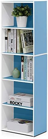 Furinno LUDER Book Shelf, 5-Tier Bookshelf, Bookcase by Furinno-FitsYourSpaceFitsYourBudget
