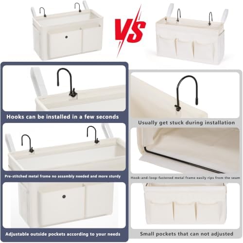 Bedside Caddy Bedside Storage Hanging Organizer - Image 2