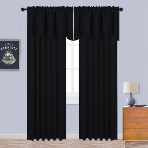 NICETOWN 4 Panels Blackout Curtain Valances - Image 4