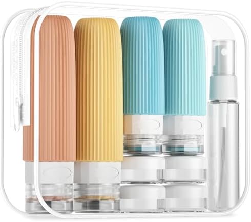 Mrsdry 16 Pack Travel Bottles Set, TSA Approved Leak Proof Silicone Squeezable by Mrsdry