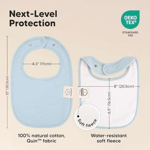 KeaBabies 8-Pack Baby Bibs for Drooling and Teething - Image 3