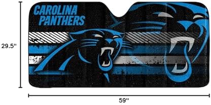 Fanmats NFL Windshield Sun Auto Shade, Sun Shield Sun Visor Accordion tri-fold - Image 3